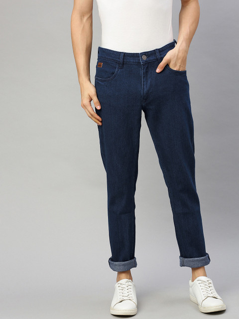 

WROGN Men Blue Slim Fit Mid-Rise Clean Look Stretchable Jeans