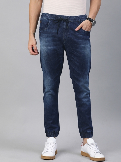 

WROGN Men Blue Jogger Fit Mid-Rise Clean Look Stretchable Jeans