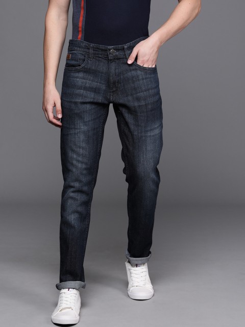 

WROGN Men Blue Solid Slim Fit Casual Jeans