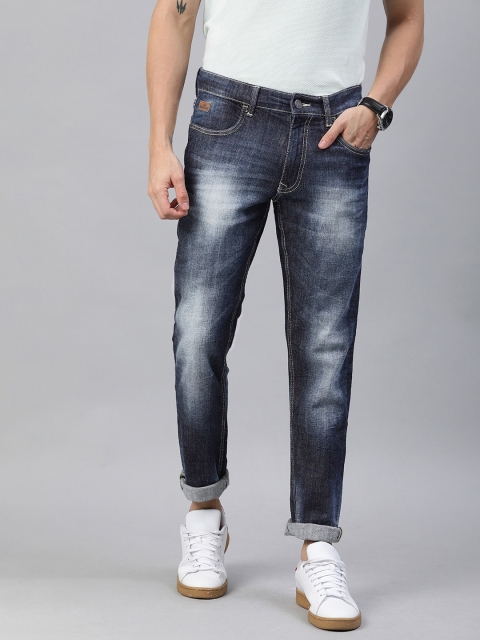 

WROGN Men Blue Slim Fit Mid-Rise Clean Look Stretchable Jeans