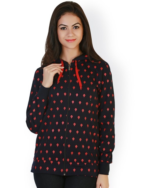 

Belle Fille Black Printed Jacket
