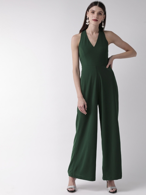 

20Dresses Women Green Solid Basic Jumpsuit