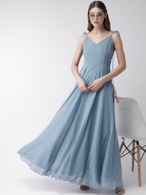 

20Dresses Women Blue Solid Maxi Dress