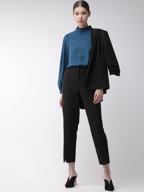 

20Dresses Women Teal Blue Solid Formal Top