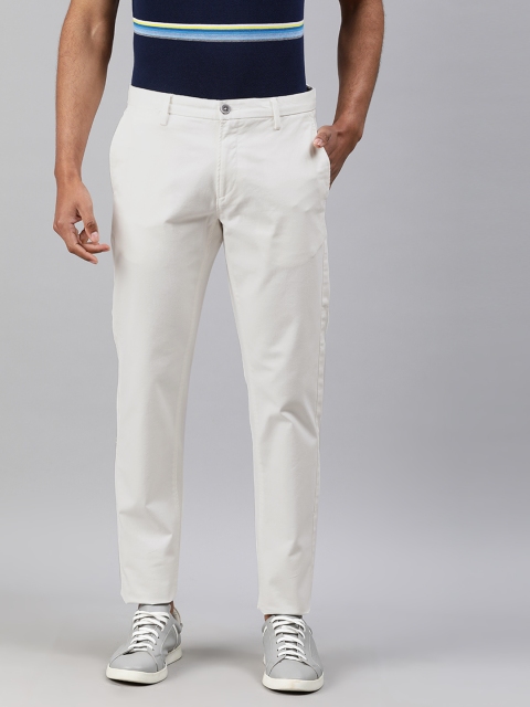 

U.S. Polo Assn. Men White Austin Trim Fit Solid Chinos