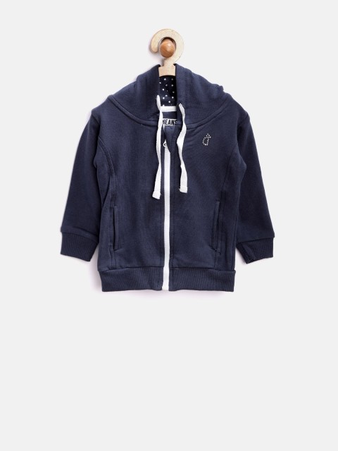 

GJ Unltd by Gini & Jony Girls Navy Hooded Sweatshirt, Navy blue