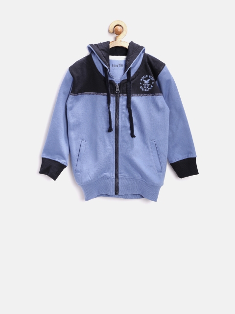 

Palm Tree by Gini & Jony Boys Blue Hooded Sweatshirt
