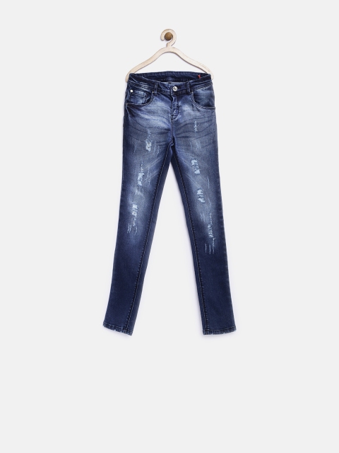 

GJ Unltd Jeans by Gini & Jony Girls Blue Washed Skinny Jeans
