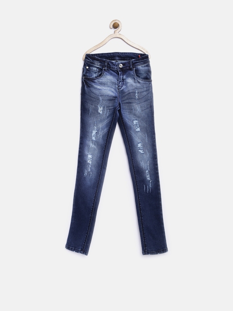 

GJ Unltd Jeans by Gini & Jony Girls Blue Washed Skinny Jeans