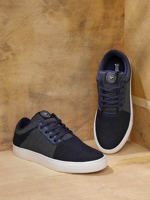 

Roadster Men Navy Blue & Charcoal Grey Colourblocked Sneakers
