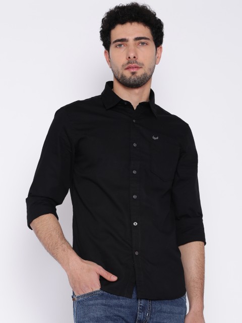 

Flying Machine Black Casual Shirt
