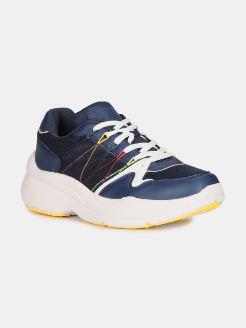 

Flying Machine Men Navy Blue Men Mid-Top Sneakers