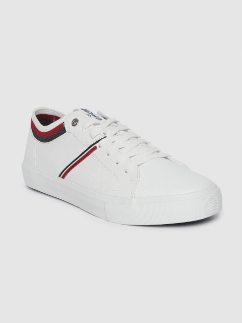 

Levis Men White Solid Sneakers