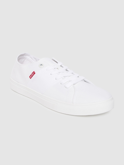 

Levis Men White Canvas Sneakers
