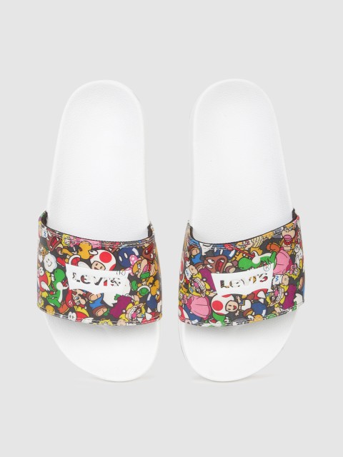 

Levis Men Multicoloured SUPERMARIO Printed Sliders, Multi