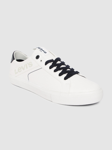 

Levis Men White Solid Sneakers