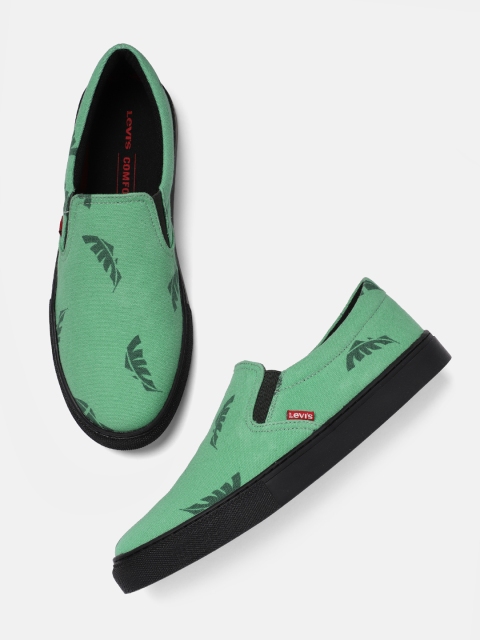 

Levis Men Green BALLY Slip-On Sneakers