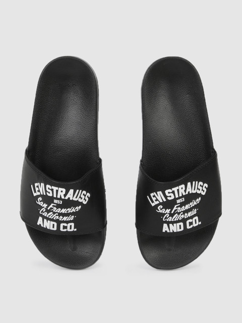 

Levis Men Black Printed California Sliders
