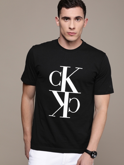

Calvin Klein Jeans Men Black Printed Round Neck T-shirt