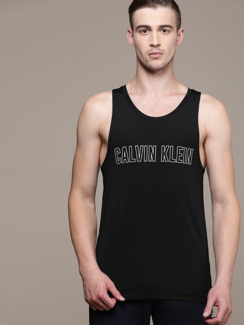 

Calvin Klein Jeans Men Black Printed Round Neck Training T-shirt