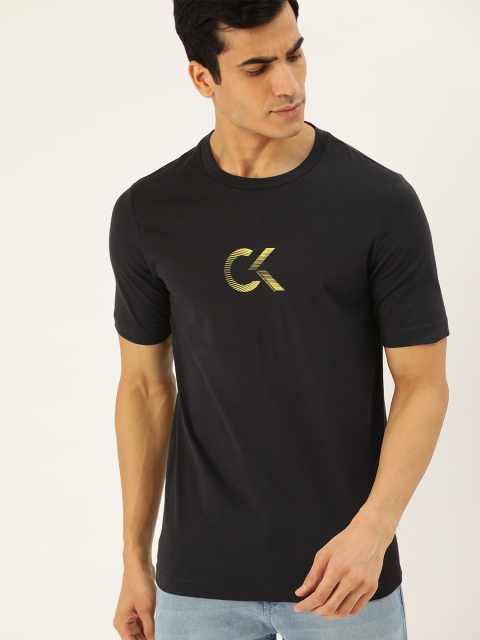 

Calvin Klein Jeans Performance Men Black Printed Round Neck T-shirt