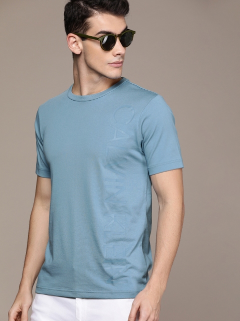 

Calvin Klein Jeans Men Blue Printed Round Neck T-shirt