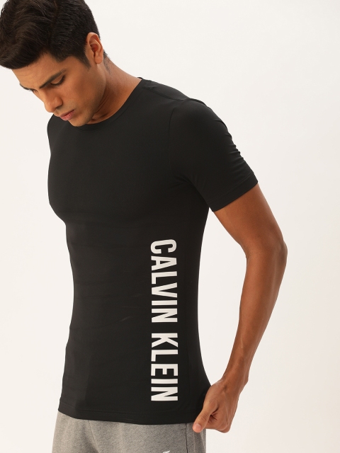 

Calvin Klein Jeans Performance Men Black Printed Round Neck T-shirt