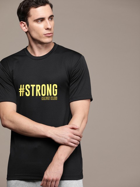 

Calvin Klein Jeans Performance Men Black Printed Round Neck T-shirt
