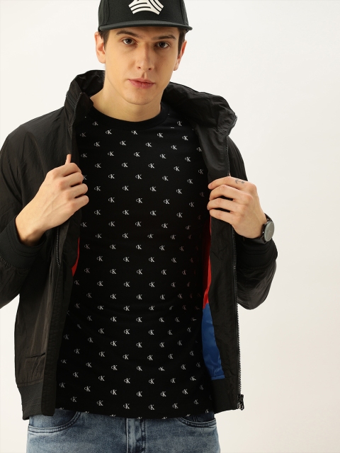 

Calvin Klein Jeans Men Black Printed Round Neck T-shirt