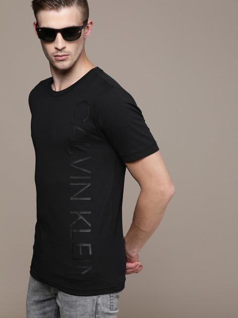 

Calvin Klein Jeans Men Black Printed Round Neck T-shirt