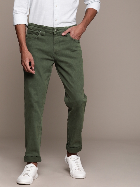 

Calvin Klein Jeans Men Green Slim Fit Mid-Rise Clean Look Stretchable Jeans