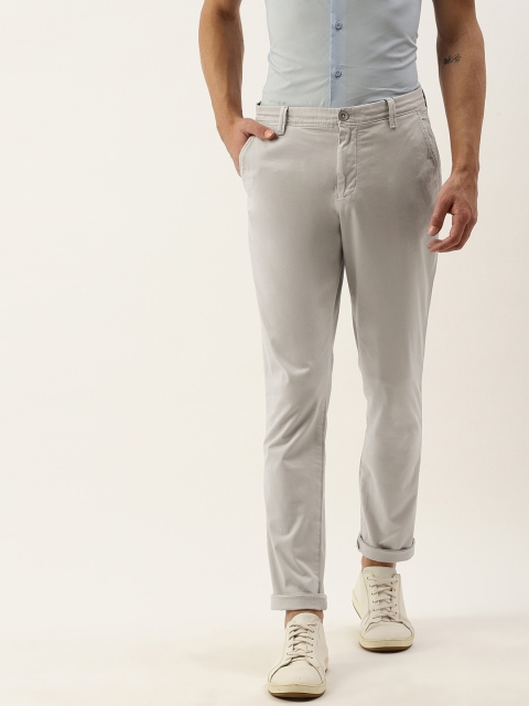 

Calvin Klein Jeans Men Grey Slim Fit Solid Chinos