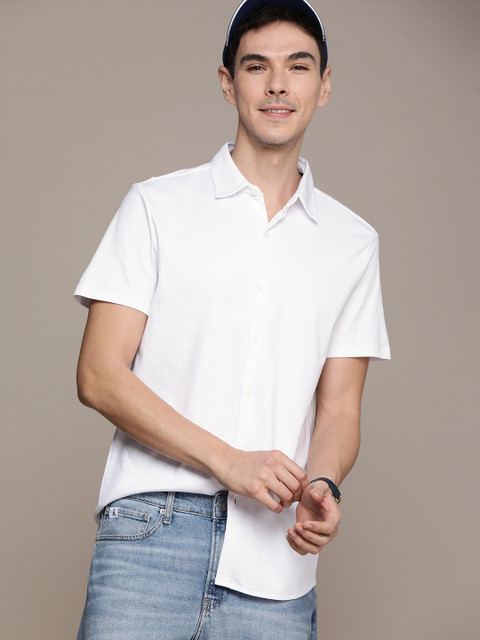 

Calvin Klein Jeans Men White Opaque Casual Shirt