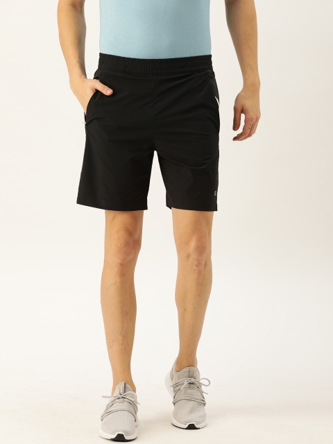 Calvin Klein Jeans Men Black Printed Regular Fit Sports Shorts