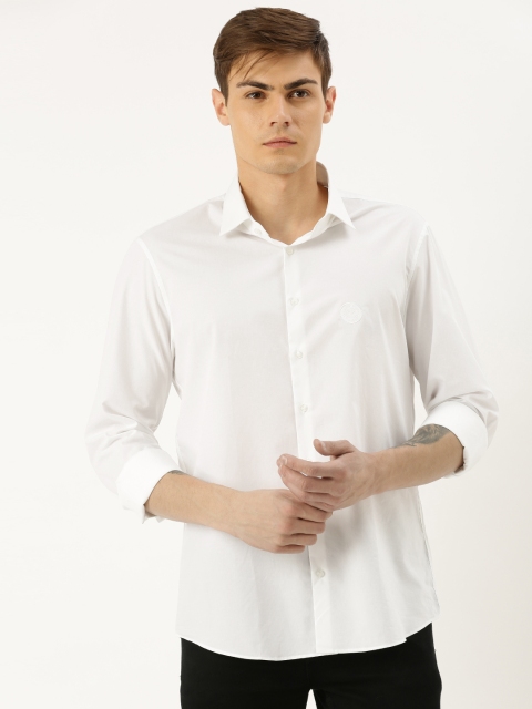 

Calvin Klein Jeans Men White Slim Fit Solid Casual Shirt