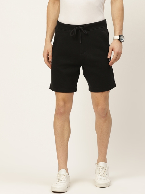 

Calvin Klein Jeans Men Black Solid Slim Fit Regular Shorts