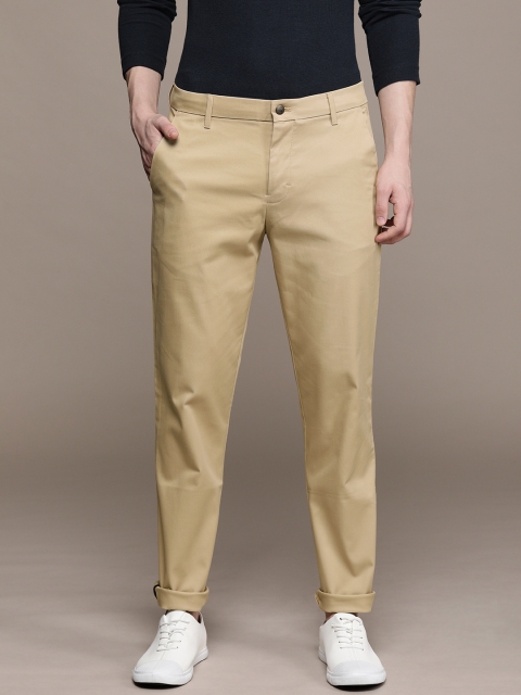 

Calvin Klein Jeans Men Khaki Solid Slim Fit Chinos