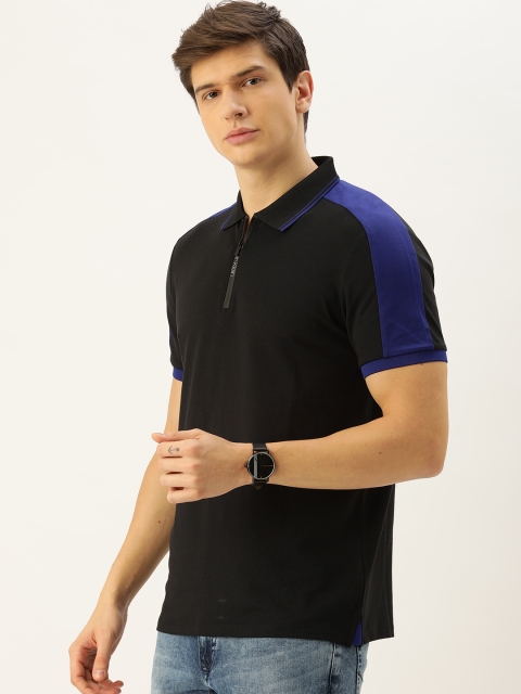 

Calvin Klein Jeans Men Black Solid Polo Collar T-shirt
