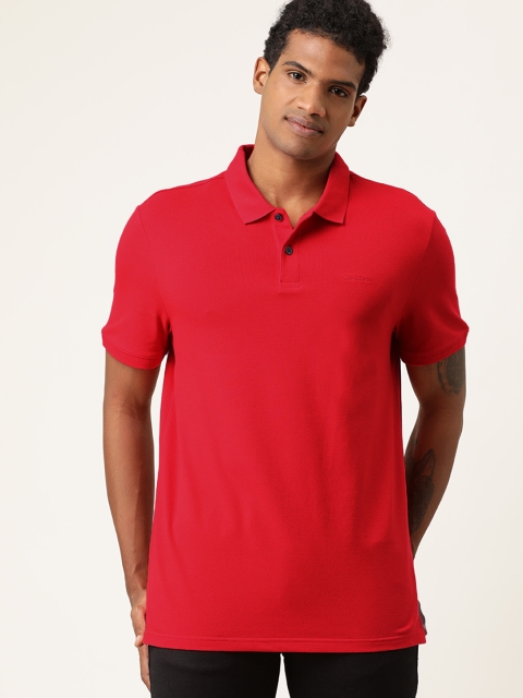 

Calvin Klein Jeans Men Red Solid Polo Collar T-shirt