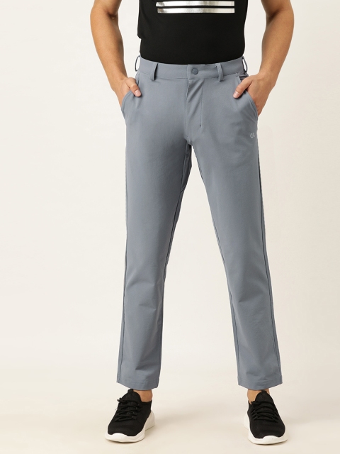 

Calvin Klein Jeans Men Grey Regular Fit Solid Trousers