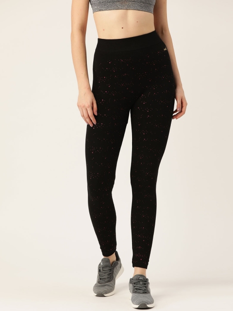 

Sweet Dreams Women Black & Pink Printed Tights