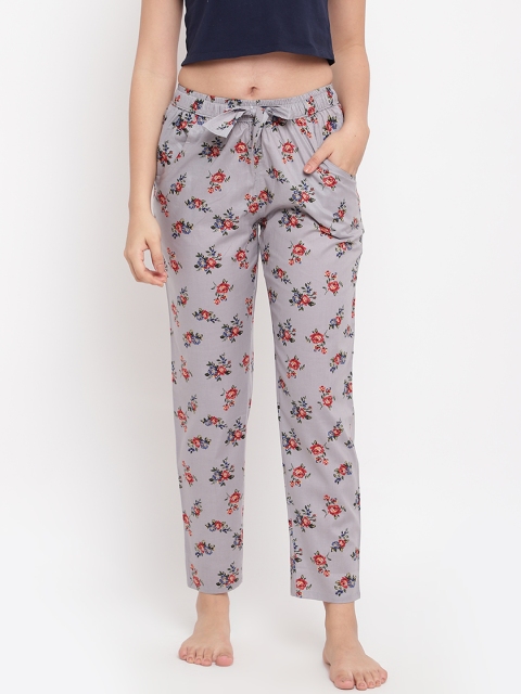 

Sweet Dreams Women Grey & Red Printed Lounge Pants