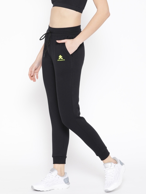 

OFF LIMITS Women Black Solid Straight Fit Training Joggers