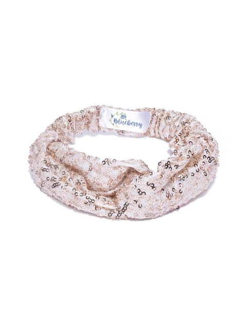 

Blueberry Beige Sequinned Hairband