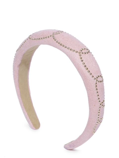 

Blueberry Peach-Coloured Embellished Hairband