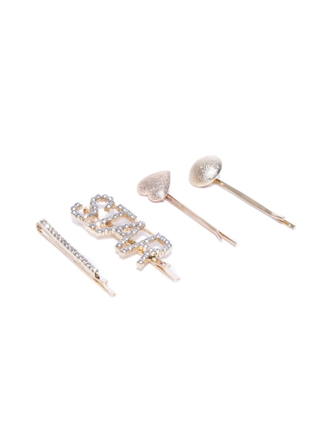 

Blueberry Set of 4 Gold-Plated Bobby Pins