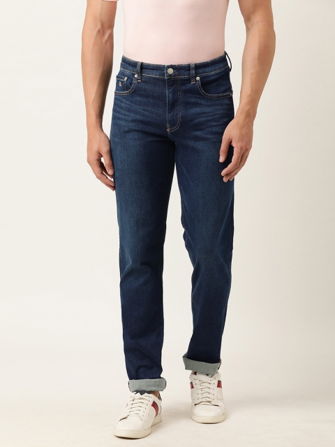 

Calvin Klein Jeans Men Blue Slim Fit Mid-Rise Low Distress Stretchable Jeans