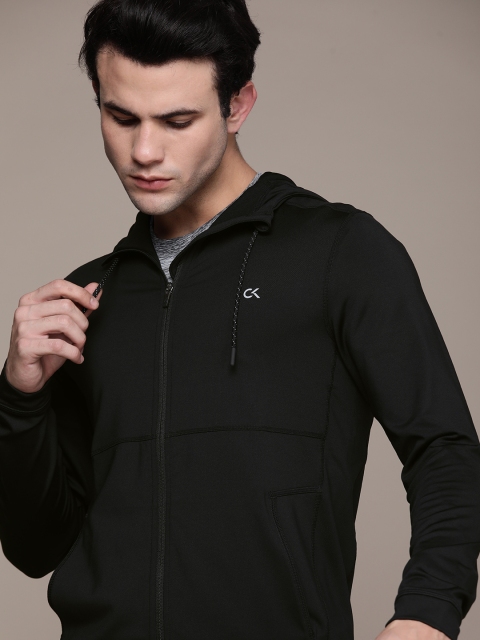 

Calvin Klein Jeans Men Black Solid Hooded Sweatshirt