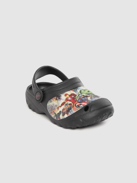 

YK Marvel Boys Black & Red Avengers Print Clogs