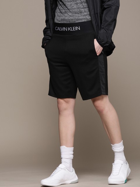 

Calvin Klein Jeans Performance Men Black Solid Regular Fit Sports Shorts